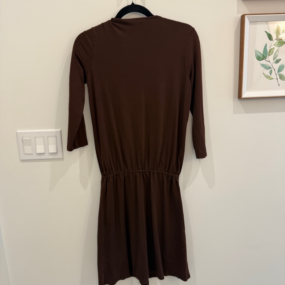 Splendid Brown Long Sleeve Dress - Picture 4 of 4